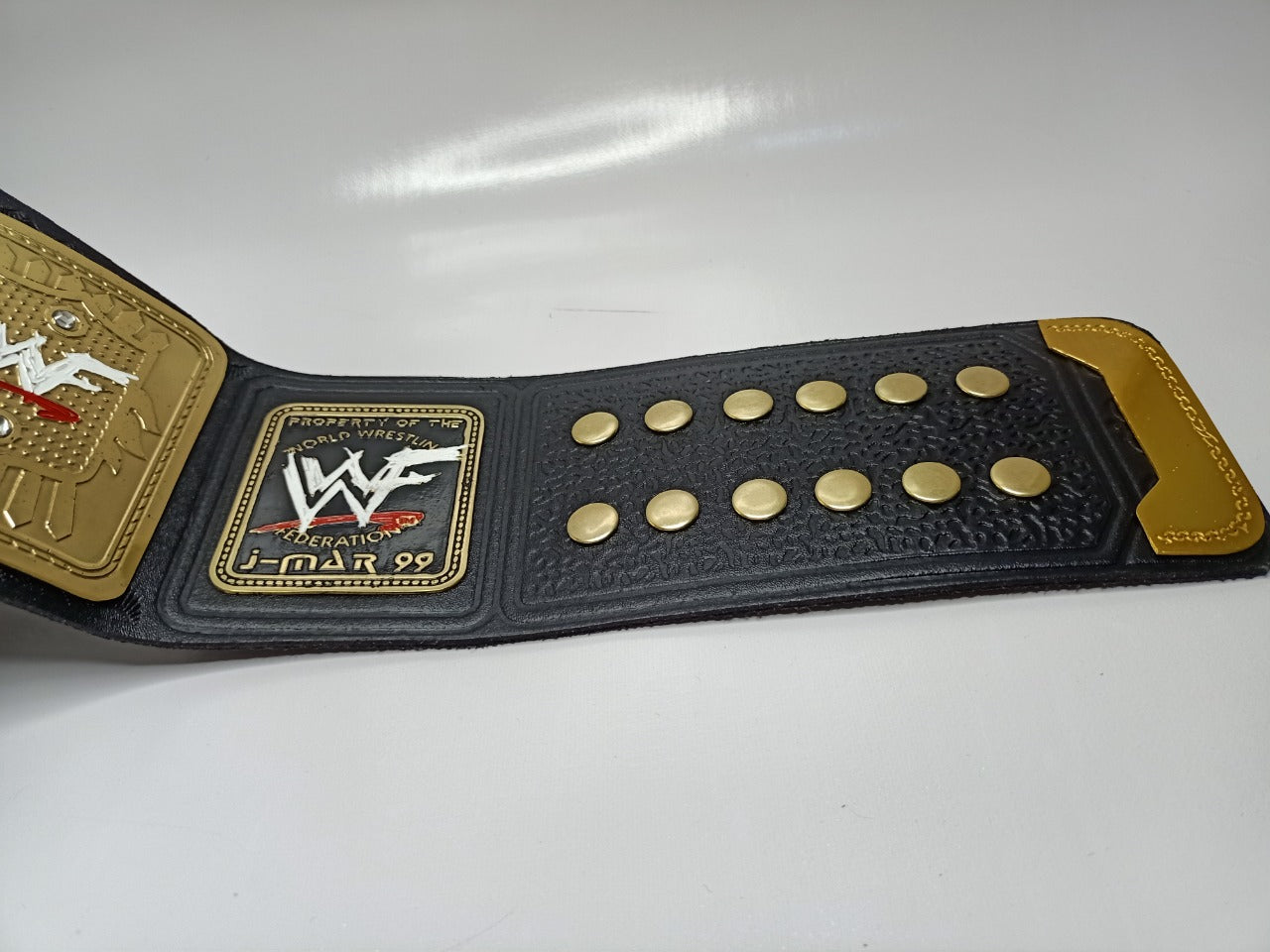 WWF Big Eagle Wrestling Championship Replica Tittle Belt Brass Metal Adult size