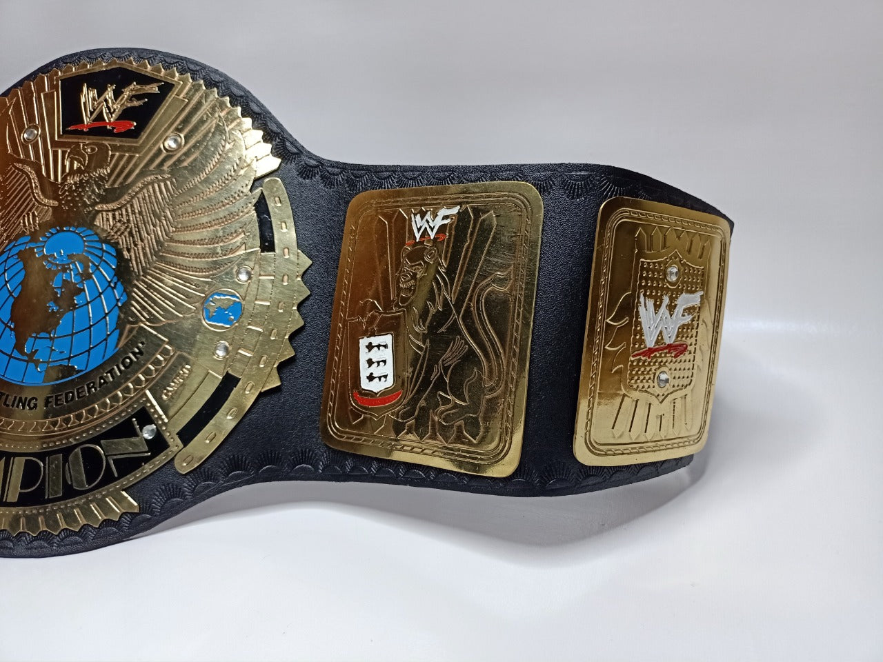 WWF Big Eagle Wrestling Championship Replica Tittle Belt Brass Metal Adult size