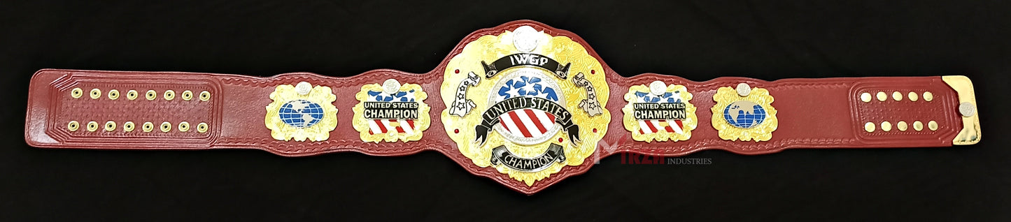 IWGP United States Heavyweight Wrestling Championship Replica Belt Dual Plated