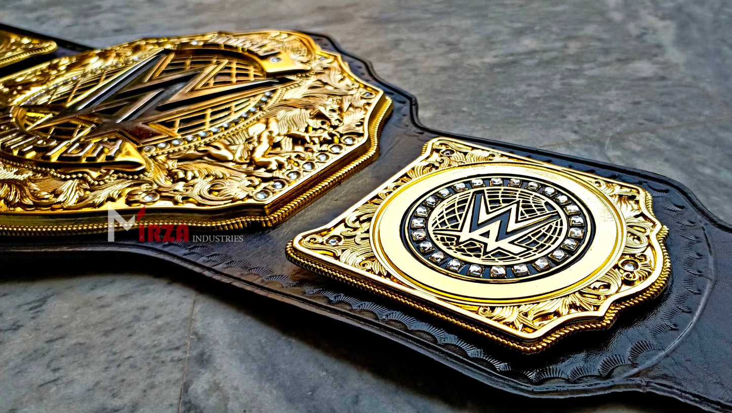 WWE World Heavyweight Championship Title Belt 6MM Zinc Metal HD Adult Size