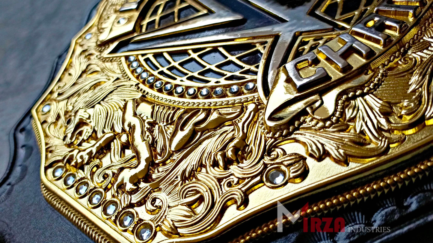 WWE World Heavyweight Championship Title Belt 6MM Zinc Metal HD Adult Size