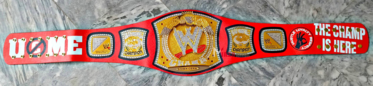 John Cena Spinner Wrestling Championship Belt Replica Gold | Mirza Industries