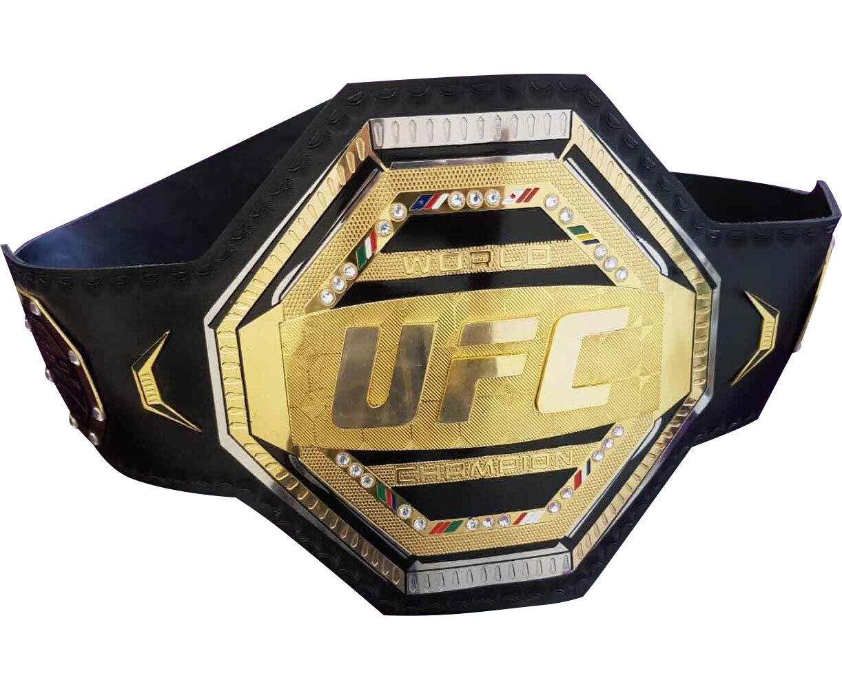 UFC Legacy Championship Replica Title Belt Brass Metal Duel Plated Adult Size