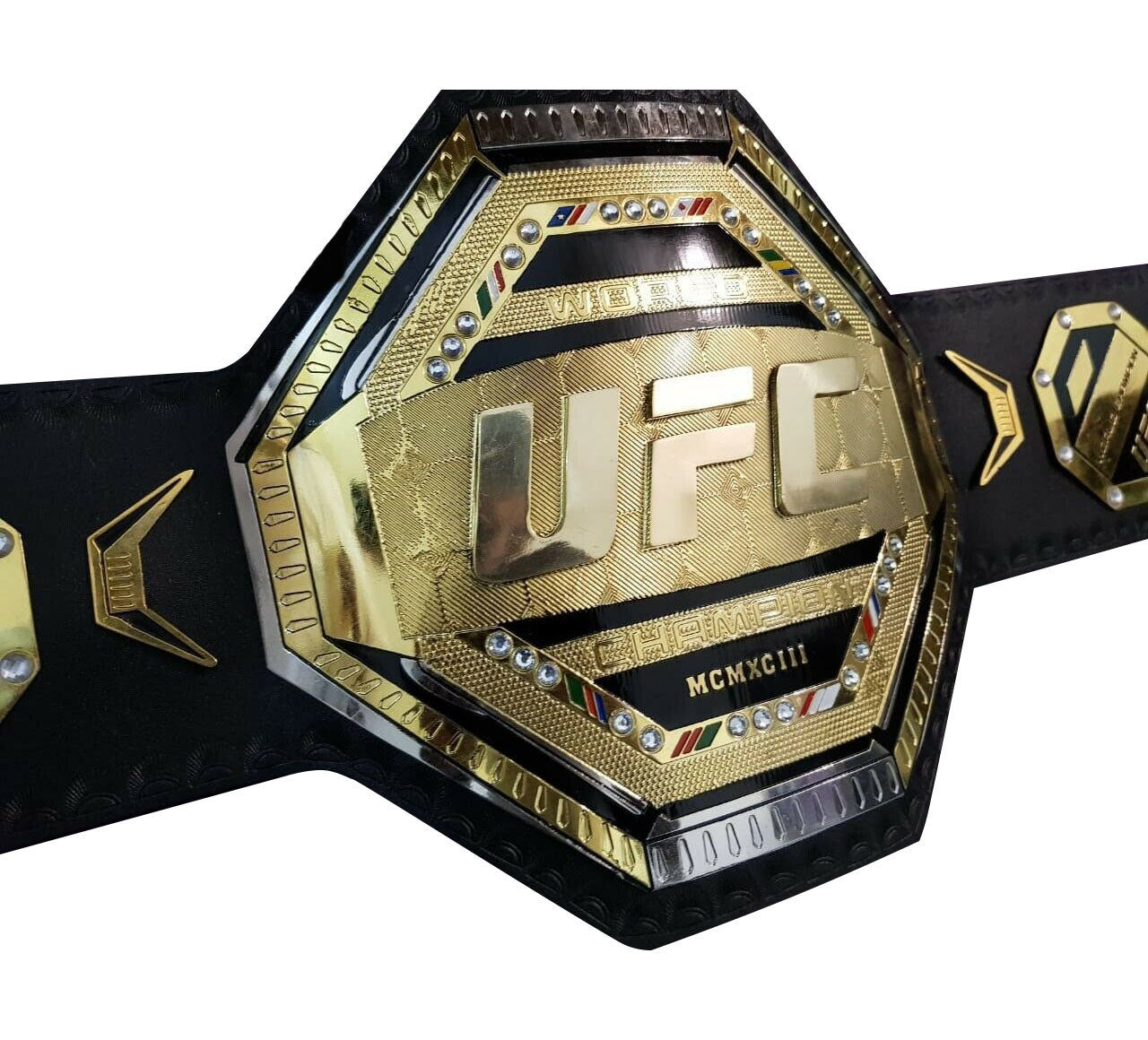 UFC Legacy Championship Replica Title Belt Brass Metal Duel Plated Adult Size