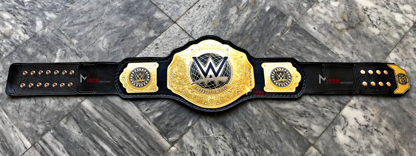 WWE World Heavyweight Championship Replica Title Belt Brass Metal HD Adult Size