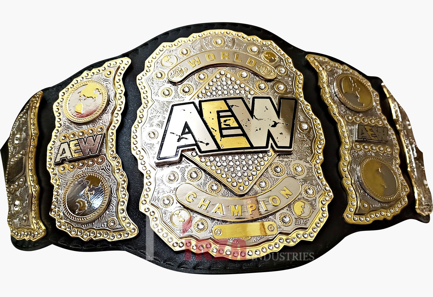 AEW World Wrestling Championship Replica Title Belt 4MM Brass 4 Layers Stacked