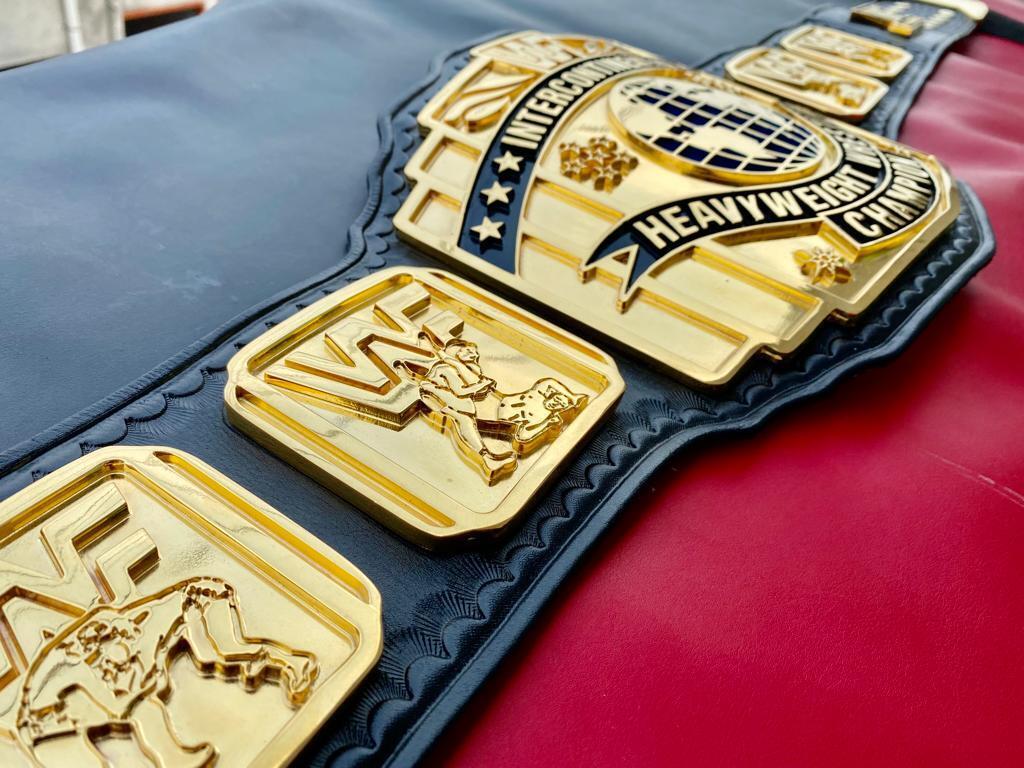 WWF Intercontinental Wrestling Championship Belt Replica CNC HD Metal Adult Size
