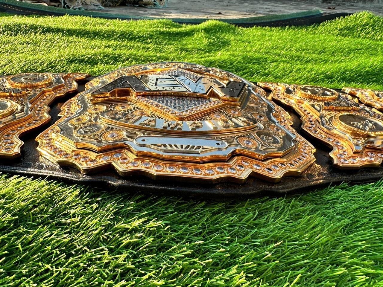AEW World Heavyweight Championship Title Belt CNC HD 4 Layers Stacked Adult Size