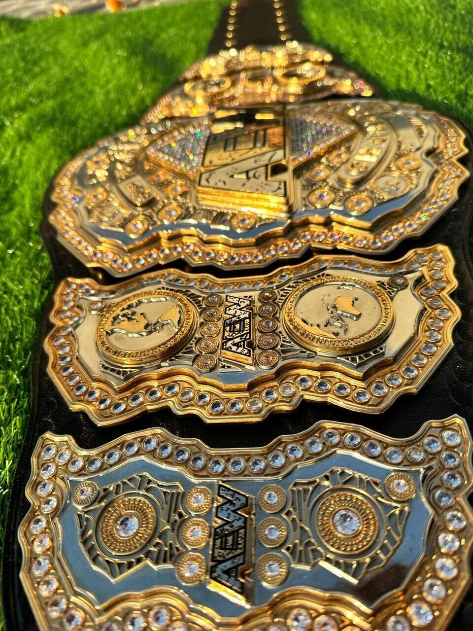 AEW World Heavyweight Championship Title Belt CNC HD 4 Layers Stacked Adult Size