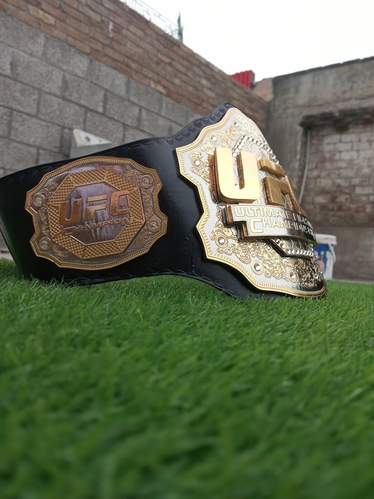 UFC Ultimate Fighting Championship Replica Title Belt Brass Metal Plates 3 Layers Stacked