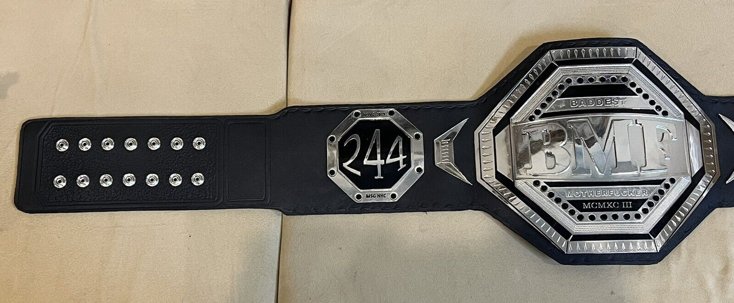 NEW UFC BMF Championship Replica Title Belt 2MM Brass Metal Plates Adult Size