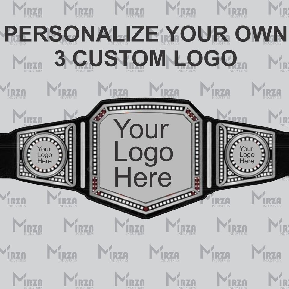 Custom Championship Belt, Engraved HD Cutting Company Logo & Text on Metal Plate