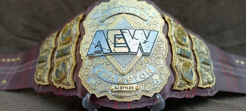 NEW AEW World Wrestling Heavyweight Championship Belt Adult Size 4MM 3 Layer Stacked