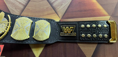 Wrestling championship belt with gold and black design wwf winged eagle wrestling championship belts 6mm zinc
