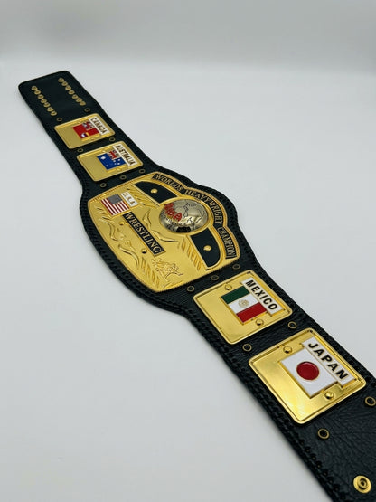 NWA DOMED GLOBE WRESTLING HEAVYWEIGHT CHAMPIONSHIP REPLICA BELT 3D CNC