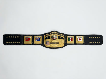 NWA DOMED GLOBE WRESTLING HEAVYWEIGHT CHAMPIONSHIP REPLICA BELT 3D CNC