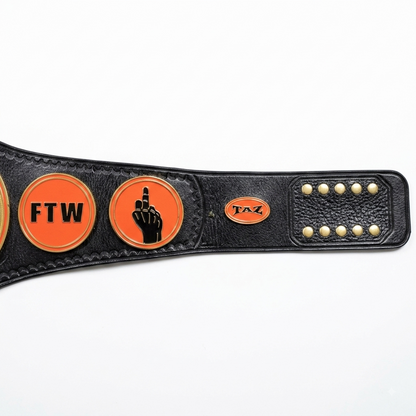 TAZ FTW Heavyweight Championship Belt Genuine Leather Replica