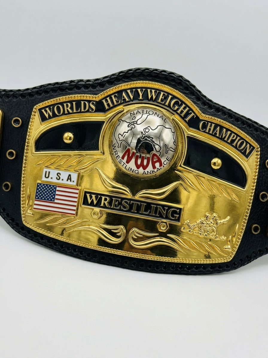 NWA DOMED GLOBE WRESTLING HEAVYWEIGHT CHAMPIONSHIP REPLICA BELT 3D CNC