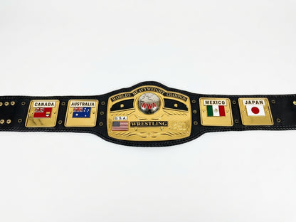 NWA DOMED GLOBE WRESTLING HEAVYWEIGHT CHAMPIONSHIP REPLICA BELT 3D CNC