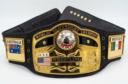 NWA DOMED GLOBE WRESTLING HEAVYWEIGHT CHAMPIONSHIP REPLICA BELT 3D CNC