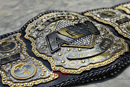 AEW World Wrestling Championship Replica Title Belt 4MM Brass 4 Layers Stacked