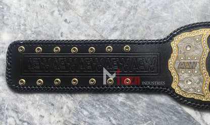 AEW World Wrestling Championship Replica Title Belt 4MM Brass 4 Layers Stacked