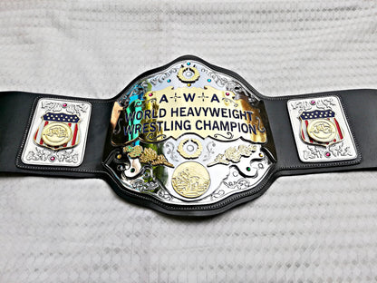 AWA WORLD HEAVYWEIGHT CHAMPIONSHIP BELT Zinc Metal Replica Title