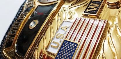 NWA DOMED GLOBE WORLD HEAVYWEIGHT CHAMPIONSHIP BELT ADULT SIZE REPLICA ZINC METAL