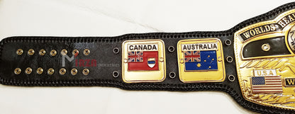 NWA DOMED GLOBE WORLD HEAVYWEIGHT CHAMPIONSHIP BELT ADULT SIZE REPLICA ZINC METAL