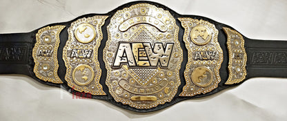 AEW World Wrestling Championship Title Replica Belt Adult Size Double Layers