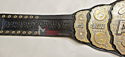 AEW World Wrestling Championship Title Replica Belt Adult Size Double Layers