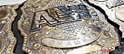 AEW World Wrestling Championship Title Replica Belt Adult Size Double Layers