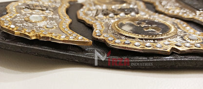 AEW World Wrestling Championship Title Replica Belt Adult Size Double Layers