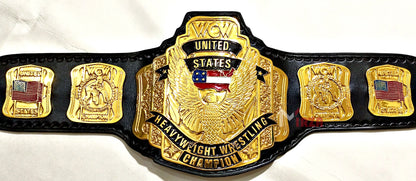 WCW UNITED STATES WRESTLING HEAVYWEIGHT CHAMPIONSHIP BELT ZINC METAL ADULT SIZE