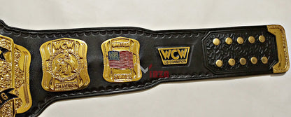 WCW UNITED STATES WRESTLING HEAVYWEIGHT CHAMPIONSHIP BELT ZINC METAL ADULT SIZE