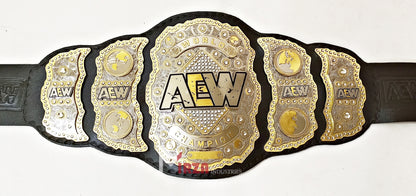 AEW World Wrestling Championship Replica Title Belt 4 Layers Stacked