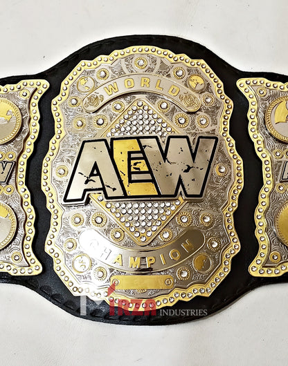 AEW World Wrestling Championship Replica Title Belt 4 Layers Stacked