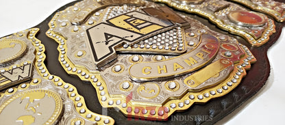 AEW World Wrestling Championship Replica Title Belt 4 Layers Stacked