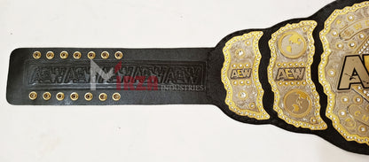 AEW World Wrestling Championship Replica Title Belt 4 Layers Stacked