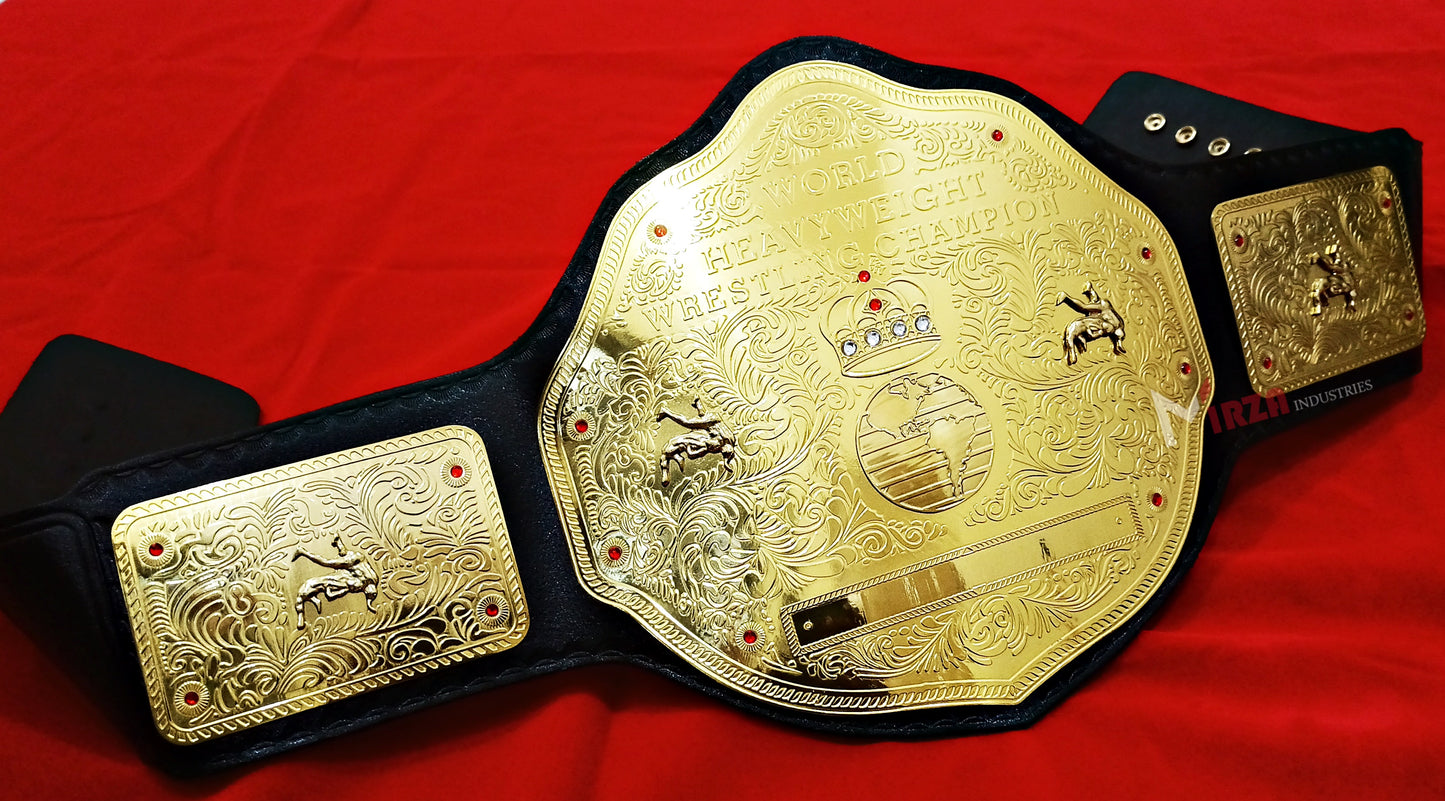 BIG GOLD WRESTLING CHAMPIONSHIP REPLICA BELT