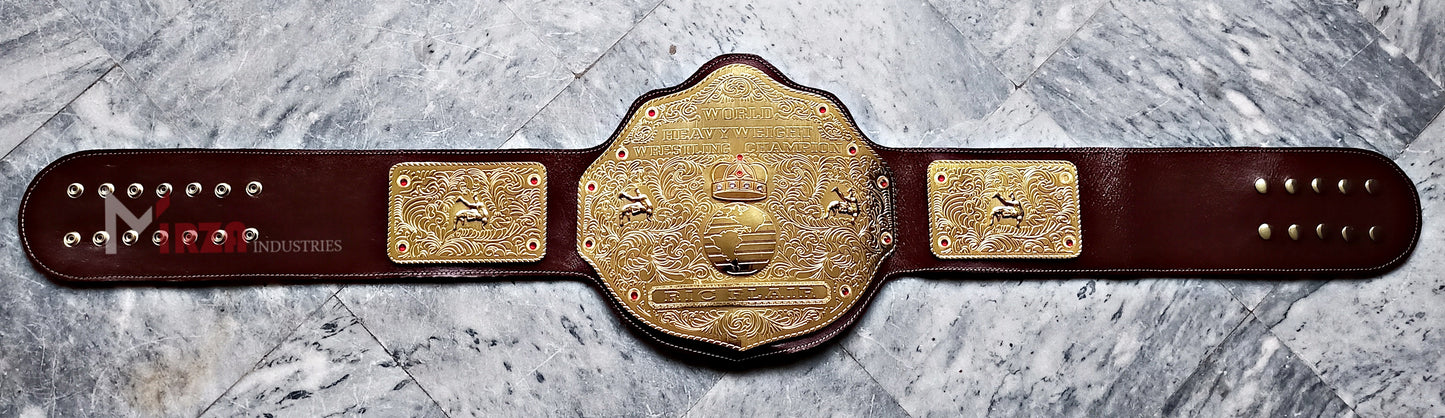 Big Gold Wrestling Heavyweight Championship Replica Title Belt Ric Flair
