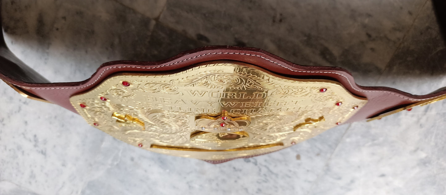 Big Gold Wrestling Heavyweight Championship Replica Title Belt Ric Flair