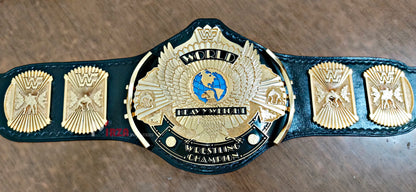WWF Wing Eagle Wrestling Championship Belt 6MM CNC Textured Plates 24k Gold