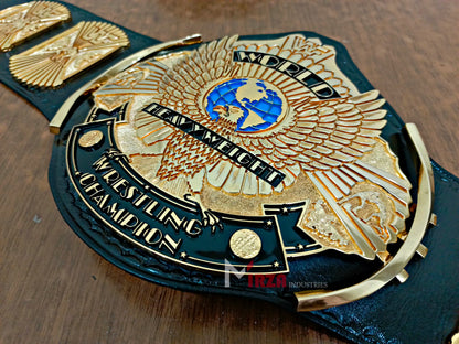 WWF Wing Eagle Wrestling Championship Belt 6MM CNC Textured Plates 24k Gold