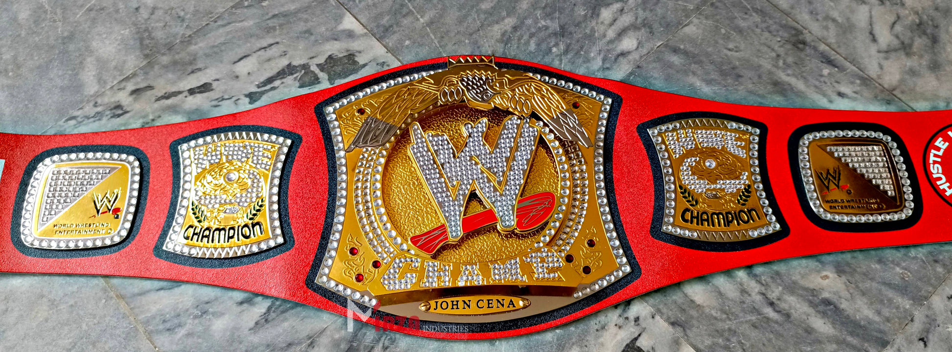 John Cena Spinner Wrestling Championship Belt Replica Gold | Mirza Industries