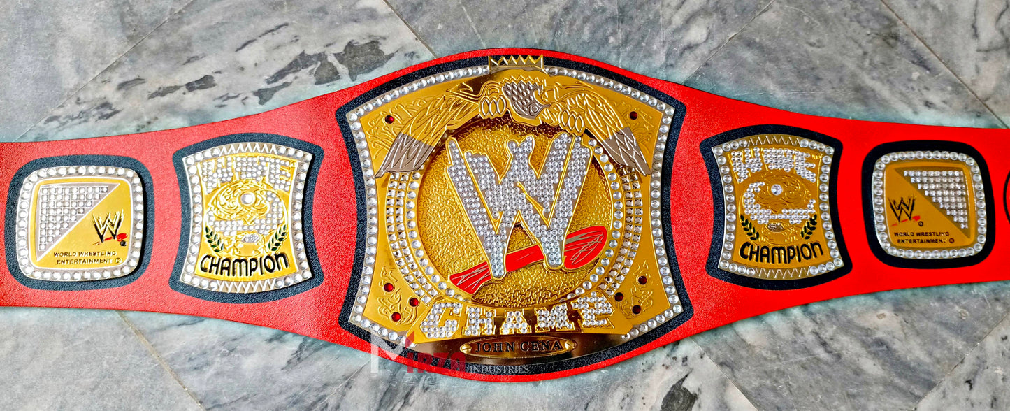 John Cena Spinner Wrestling Championship Belt Replica Gold | Mirza Industries