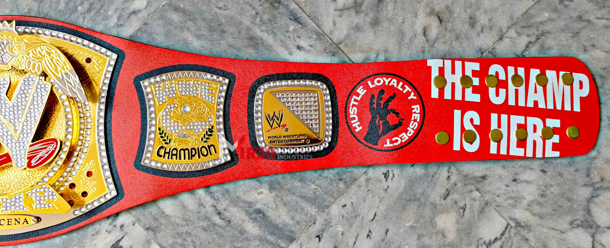 John Cena Spinner Wrestling Championship Belt Replica Gold | Mirza Industries