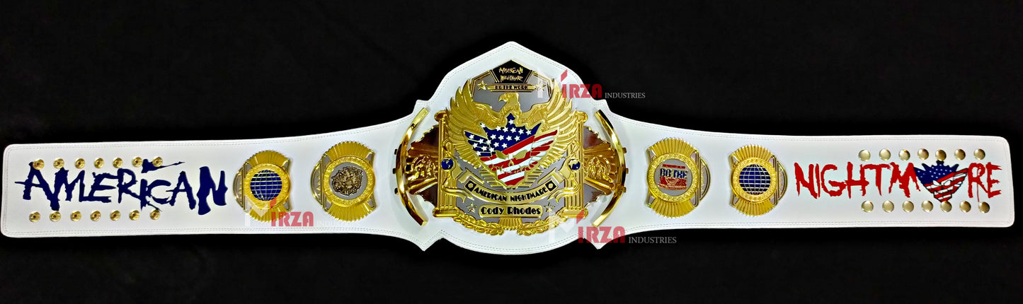 Cody Rhodes American Nightmare World Wrestling Championship Belt Zinc 6MM CNC