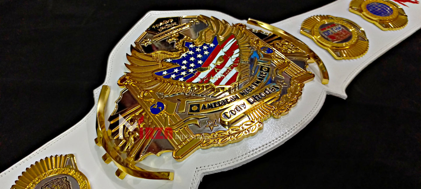 Cody Rhodes American Nightmare World Wrestling Championship Belt Zinc 6MM CNC