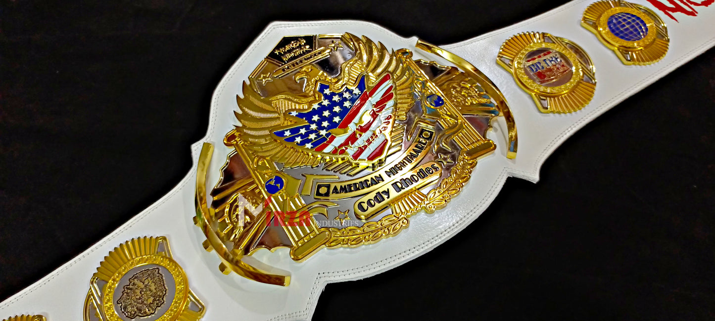 Cody Rhodes American Nightmare World Wrestling Championship Belt Zinc 6MM CNC